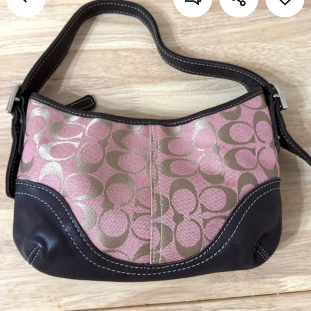 Coach Pink and Brown Women's Bag
